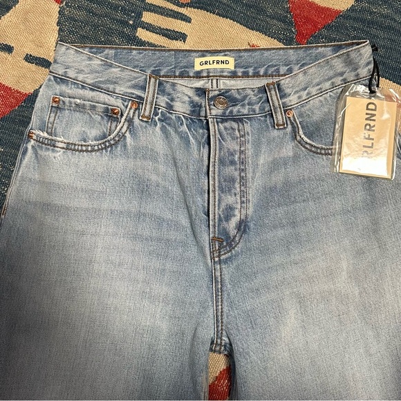 GRLFRND x Maggie MacDonald Jade Low Rise Relaxed Flare Jeans in Fairfax North - Picture 13 of 13